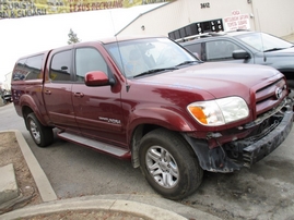 2005 TOYOTA TUNDRA LIMITED BURGUNDY DOUBLE CAB 4.7L AT 2WD Z15058